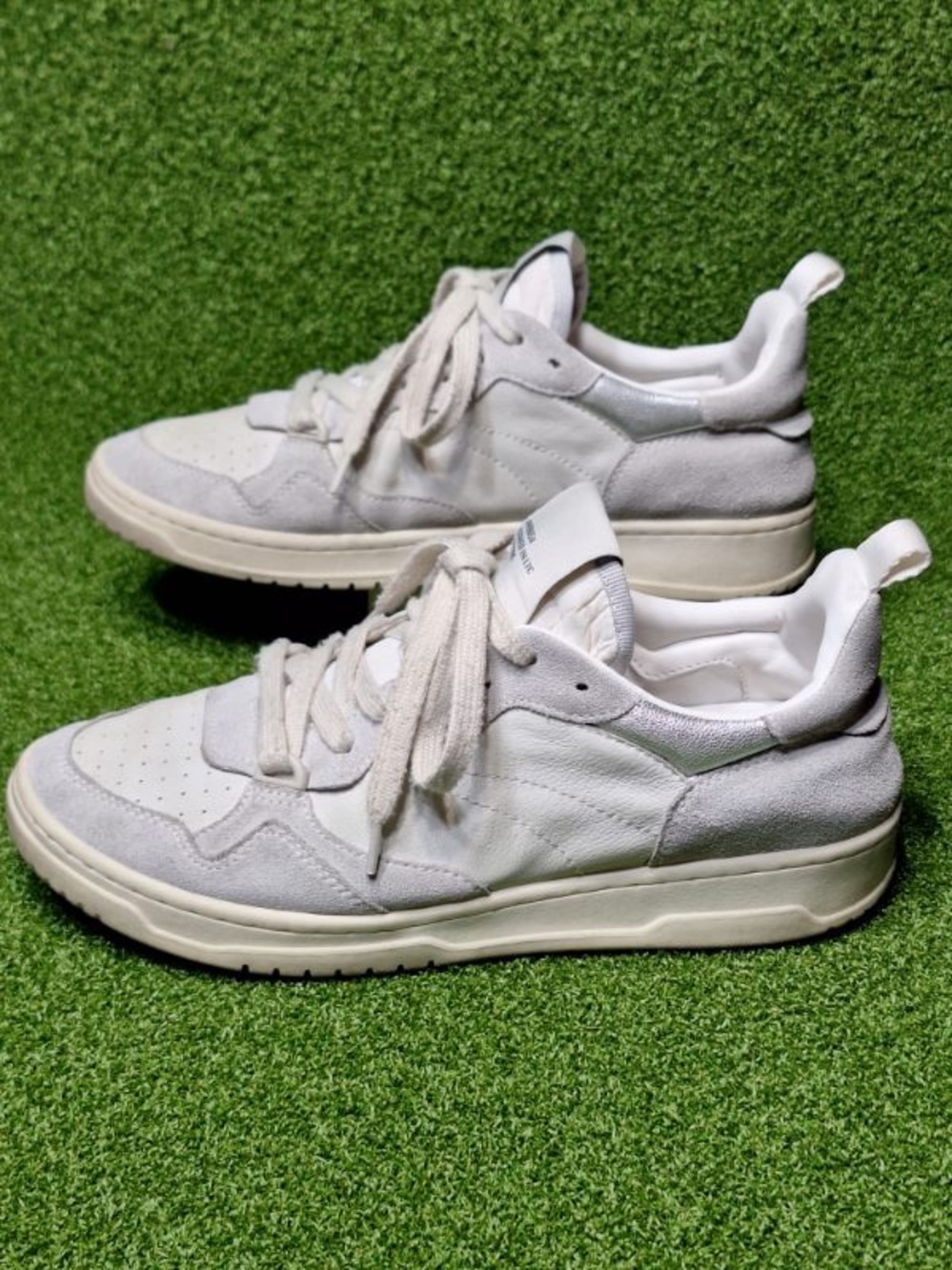 Steve Madden Women's EVERLIE/EVER10S1 White Leather Sneakers Size 9.5M